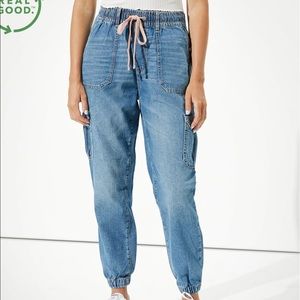 American Eagle High Waisted Denim Jogger